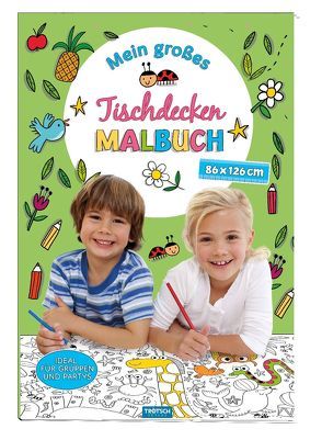Mein großes Tischdecken-Malbuch grün