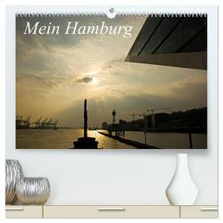 Mein Hamburg (hochwertiger Premium Wandkalender 2024 DIN A2 quer), Kunstdruck in Hochglanz von Schiller (Kasomi),  Michael