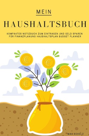 Mein Haushaltsbuch Kompaktes Notizbuch zum Eintragen und Geld Sparen für Finanzplanung Haushaltsplan Budget Planner von Scholz,  Max