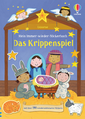 Mein Immer-wieder-Stickerbuch: Das Krippenspiel von Brooks,  Felicity, Widdowson,  Kay