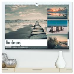 Mein Jahr auf Norderney (hochwertiger Premium Wandkalender 2024 DIN A2 quer), Kunstdruck in Hochglanz von Peters,  Steffen