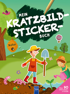 Mein Kratzbild-Stickerbuch – Natur