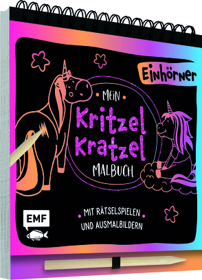 Mein Kritzel-Kratzel-Malbuch – Einhörner