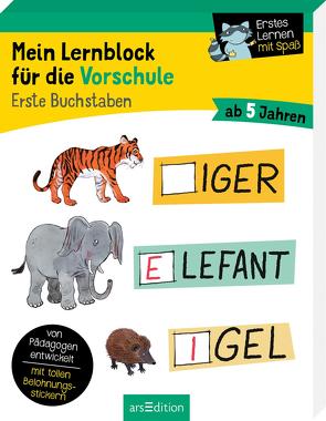 Mein Lernblock für die Vorschule – Erste Buchstaben von Lang,  Hannah, Schüttler,  Kai