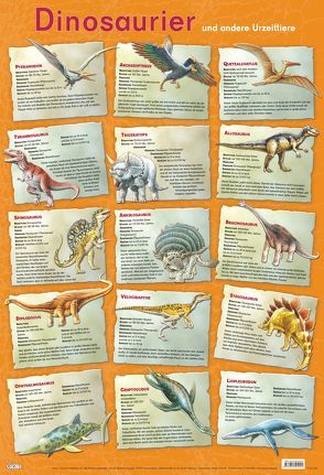 Mein Lernposter: Dinosaurier von Schmidt,  Dieter