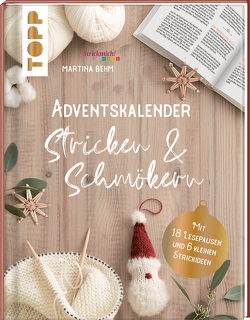 Adventskalender Stricken und Schmökern von Behm,  Martina