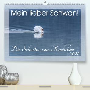 Mein lieber Schwan! Die Schwäne vom Kochelsee. (Premium, hochwertiger DIN A2 Wandkalender 2021, Kunstdruck in Hochglanz) von van der Wiel www.kalender-atelier.de,  Irma