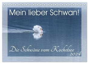 Mein lieber Schwan! Die Schwäne vom Kochelsee. (Tischkalender 2024 DIN A5 quer), CALVENDO Monatskalender von van der Wiel www.kalender-atelier.de,  Irma