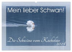 Mein lieber Schwan! Die Schwäne vom Kochelsee. (Wandkalender 2024 DIN A2 quer), CALVENDO Monatskalender von van der Wiel www.kalender-atelier.de,  Irma