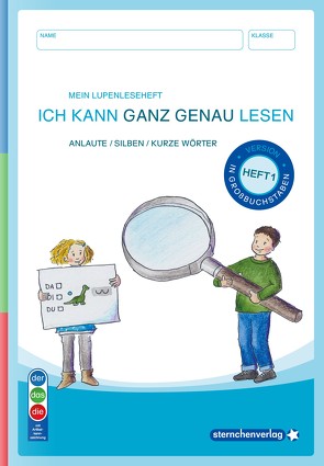 Mein Lupenleseheft 1 – Ich kann ganz genau lesen – AUSGABE: IN GROßBUCHSTABEN (DaZ) von Langhans,  Katrin