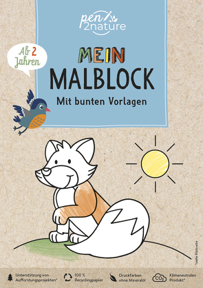 Mein Malblock. Mit bunten Vorlagen. Für Kinder ab 2 Jahren