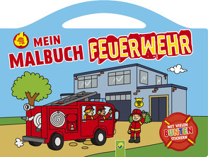 Mein Malbuch Feuerwehr mit vielen bunten Stickern