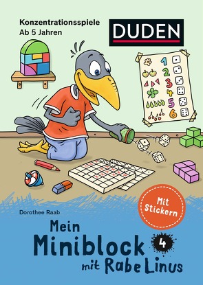 Mein Miniblock mit Rabe Linus – Konzentrationsspiele von Abel,  Bettina, Leberer,  Sigrid, Leuchtenberg,  Stefan, Raab,  Dorothee