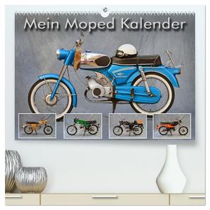 Mein Moped Kalender (hochwertiger Premium Wandkalender 2024 DIN A2 quer), Kunstdruck in Hochglanz von Laue,  Ingo