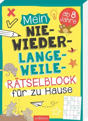 Mein Nie-wieder-Langweile-Rätselblock für zu Hause von Greune,  Mascha, Kiefer,  Philip