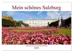 Mein schönes Salzburg (Wandkalender 2024 DIN A2 quer), CALVENDO Monatskalender von Kramer,  Christa