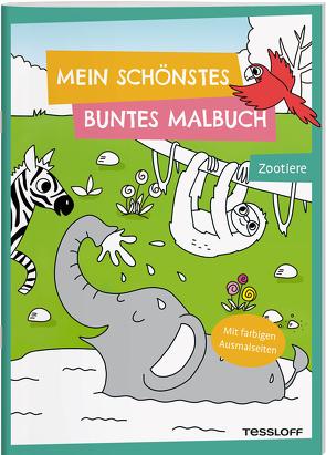 Mein schönstes buntes Malbuch. Zootiere von Eisendle,  Carmen