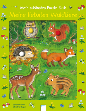 Mein schönstes Puzzle-Buch. Meine liebsten Waldtiere von Grimm,  Sandra, Kugler,  Christine