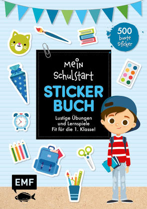 Mein Schulstart-Stickerbuch (blau)