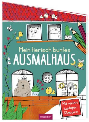 Mein tierisch buntes Ausmalhaus von Benz,  Karolina