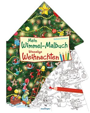 Mein Wimmel-Malbuch: Wimmelige Weihnachten von Korthues,  Barbara