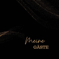 Meine Gäste- Black Premium Hardcover- Blanko von K. Schmitt,  Lucie