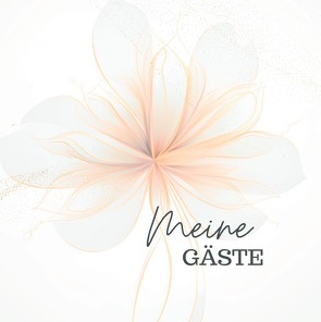 Meine Gäste- Blanko Flower Premium Hardcover von K. Schmitt,  Lucie