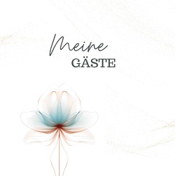 Meine Gäste- Blanko White Premium Hardcover von K. Schmitt,  Lucie