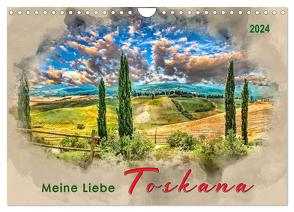 Meine Liebe – Toskana (Wandkalender 2024 DIN A4 quer), CALVENDO Monatskalender von Roder,  Peter