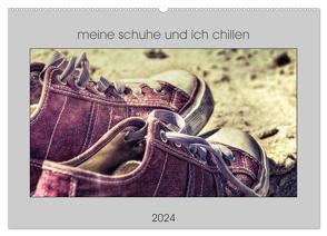 meine schuhe und ich chillen (Wandkalender 2024 DIN A2 quer), CALVENDO Monatskalender von aplowski,  andrea