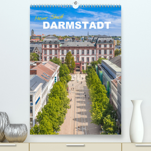 Meine Stadt Darmstadt (Premium, hochwertiger DIN A2 Wandkalender 2022, Kunstdruck in Hochglanz) von Scherf,  Dietmar