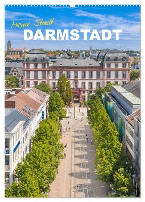 Meine Stadt Darmstadt (Wandkalender 2024 DIN A2 hoch), CALVENDO Monatskalender von Scherf,  Dietmar