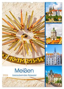 Meißen – bezauberndes Reiseziel (Wandkalender 2024 DIN A2 hoch), CALVENDO Monatskalender von Schwarze,  Nina