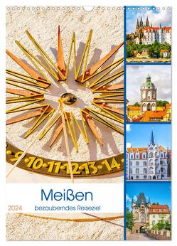 Meißen – bezauberndes Reiseziel (Wandkalender 2024 DIN A3 hoch), CALVENDO Monatskalender von Schwarze,  Nina