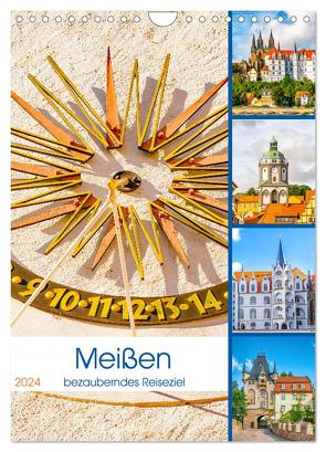 Meißen – bezauberndes Reiseziel (Wandkalender 2024 DIN A4 hoch), CALVENDO Monatskalender von Schwarze,  Nina