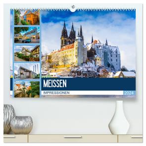 Meißen Impressionen (hochwertiger Premium Wandkalender 2024 DIN A2 quer), Kunstdruck in Hochglanz von Meutzner,  Dirk