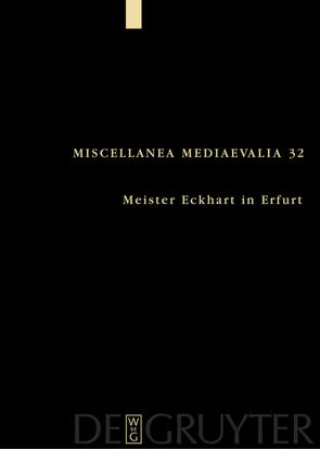 Meister Eckhart in Erfurt von Speer,  Andreas, Wegener,  Lydia