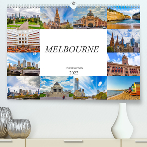 Melbourne Impressionen (Premium, hochwertiger DIN A2 Wandkalender 2022, Kunstdruck in Hochglanz) von Meutzner,  Dirk