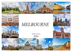 Melbourne Impressionen (Tischkalender 2024 DIN A5 quer), CALVENDO Monatskalender von Meutzner,  Dirk