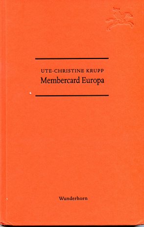 Membercard Europa von Krupp,  Ute-Christine, Thill,  Hans