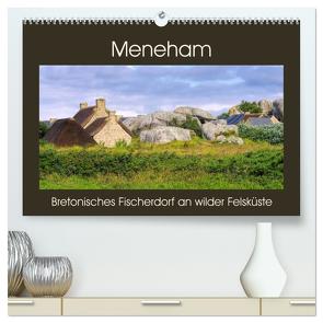 Meneham – Bretonisches Fischerdorf an wilder Felsküste (hochwertiger Premium Wandkalender 2024 DIN A2 quer), Kunstdruck in Hochglanz von LianeM,  LianeM