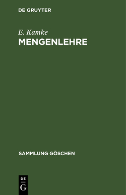 Mengenlehre von Kamke,  E.