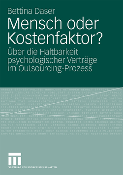 Mensch oder Kostenfaktor? von Daser,  Bettina