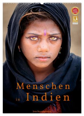 Menschen in Indien (Wandkalender 2024 DIN A2 hoch), CALVENDO Monatskalender von Benninghofen,  Jens