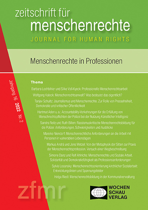 Menschenrechte in Professionen von Binder,  Christina, Debus,  Tessa, Holzleithner,  Elisabeth, Krennerich,  Michael, Pollmann,  Arnd, Weyers,  Stefan