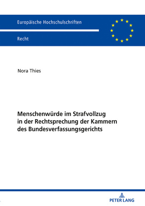 Menschenwürde im Strafvollzug in der Rechtsprechung der Kammern des Bundesverfassungsgerichts von Thies,  Nora