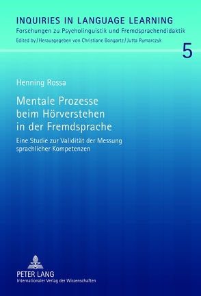 Mentale Prozesse beim Hörverstehen in der Fremdsprache von Rossa,  Henning