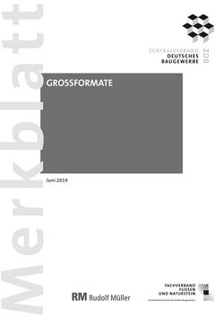 Merkblatt Großformate: 2019-08 (PDF) von Voos,  Rudolf