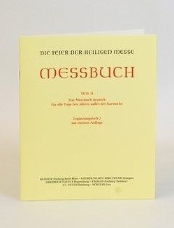 Messbuch – Kleinausgabe / Für alle Tage des Jahres außer der Karwoche von Ständige Kommission zur Herausgabe liturgischer Bücher