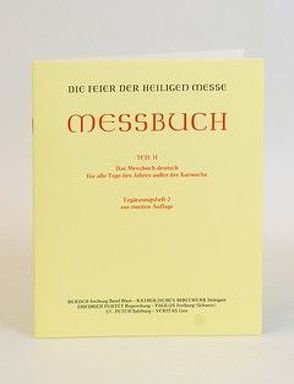 Messbuch – Kleinausgabe / Für alle Tage des Jahres außer der Karwoche von Ständige Kommission zur Herausgabe liturgischer Bücher